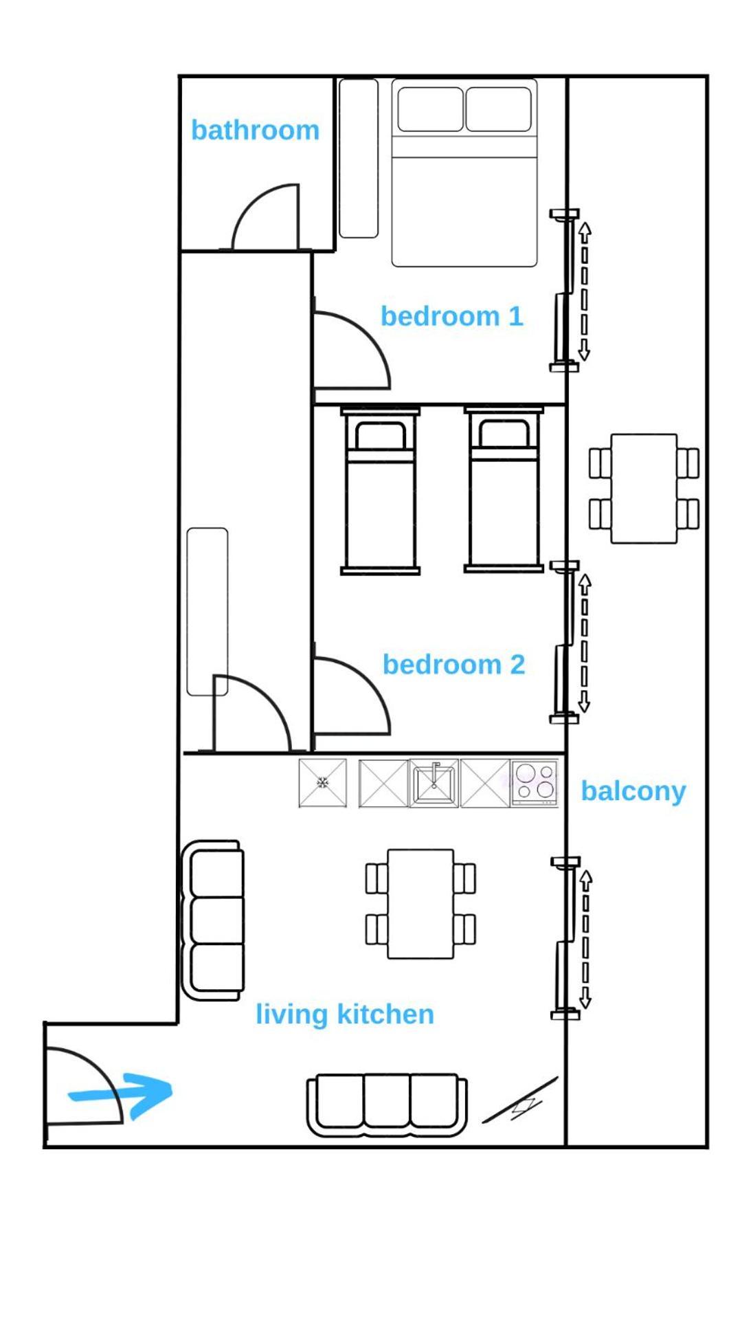 Sarah'S Apartments - 5 Min Walk To Beaches & Boulevard - Big Balcony! Саранда Экстерьер фото